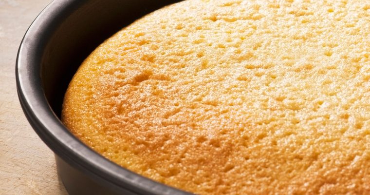 Eggless Vanilla Dry Sponge Cake